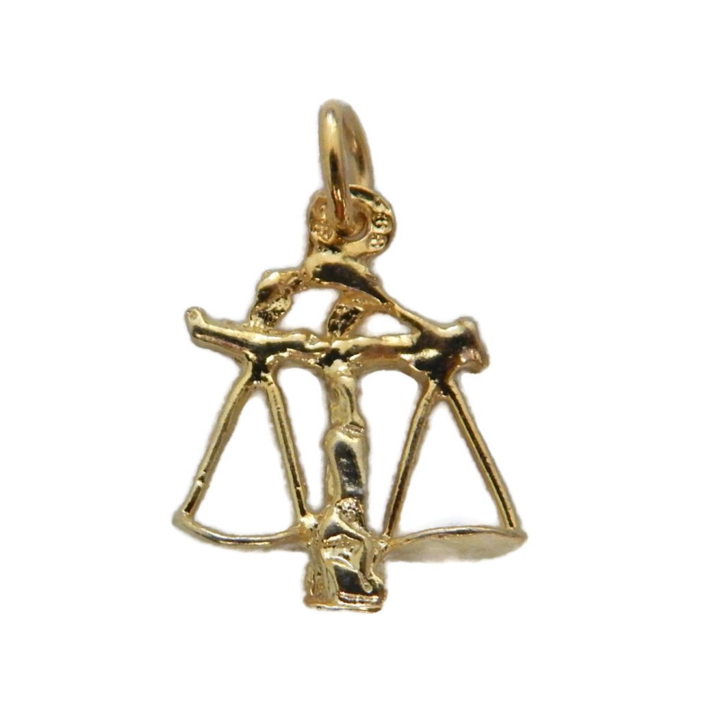14k Yellow Gold Libra Horoscope Zodiac Sign Unisex 14k Yellow Gold Libra Horoscope Zodiac Sign Unisex